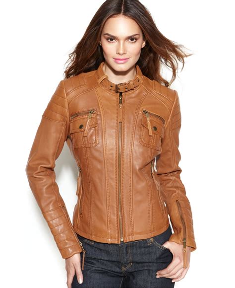 michael kors jackets leather|michael kors lightweight jacket women's.